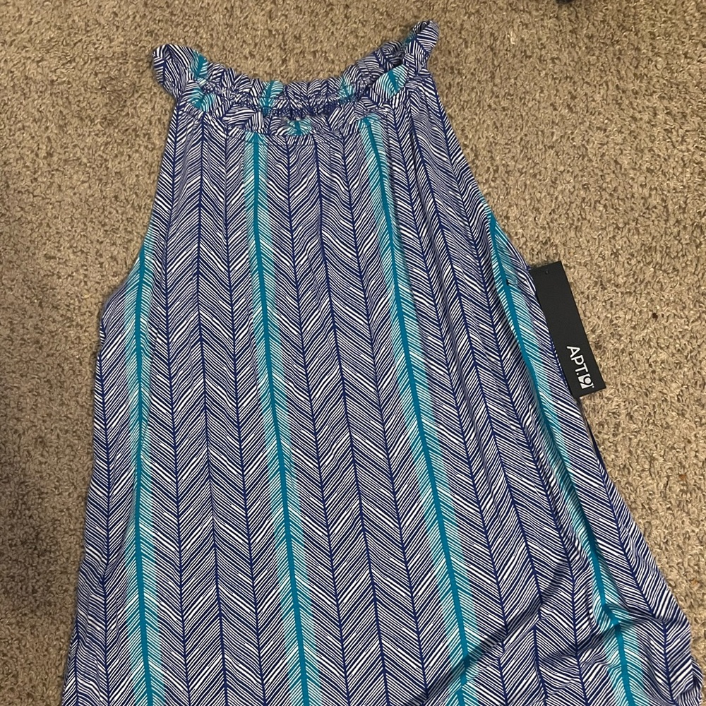 Purple & blue womens top